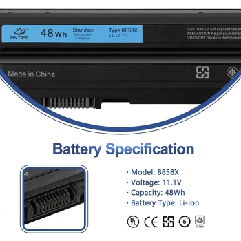 ANTIEE bateria do Dell 48WH 8858x 4400mAh/6cell [23010000753]
